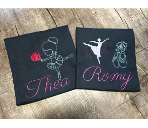 Stickdatei - Ballerina 3 Redwork